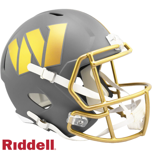 Jacory Croskey-Merritt Signed Washington Commanders Slate Alternate Speed Replica Helmet