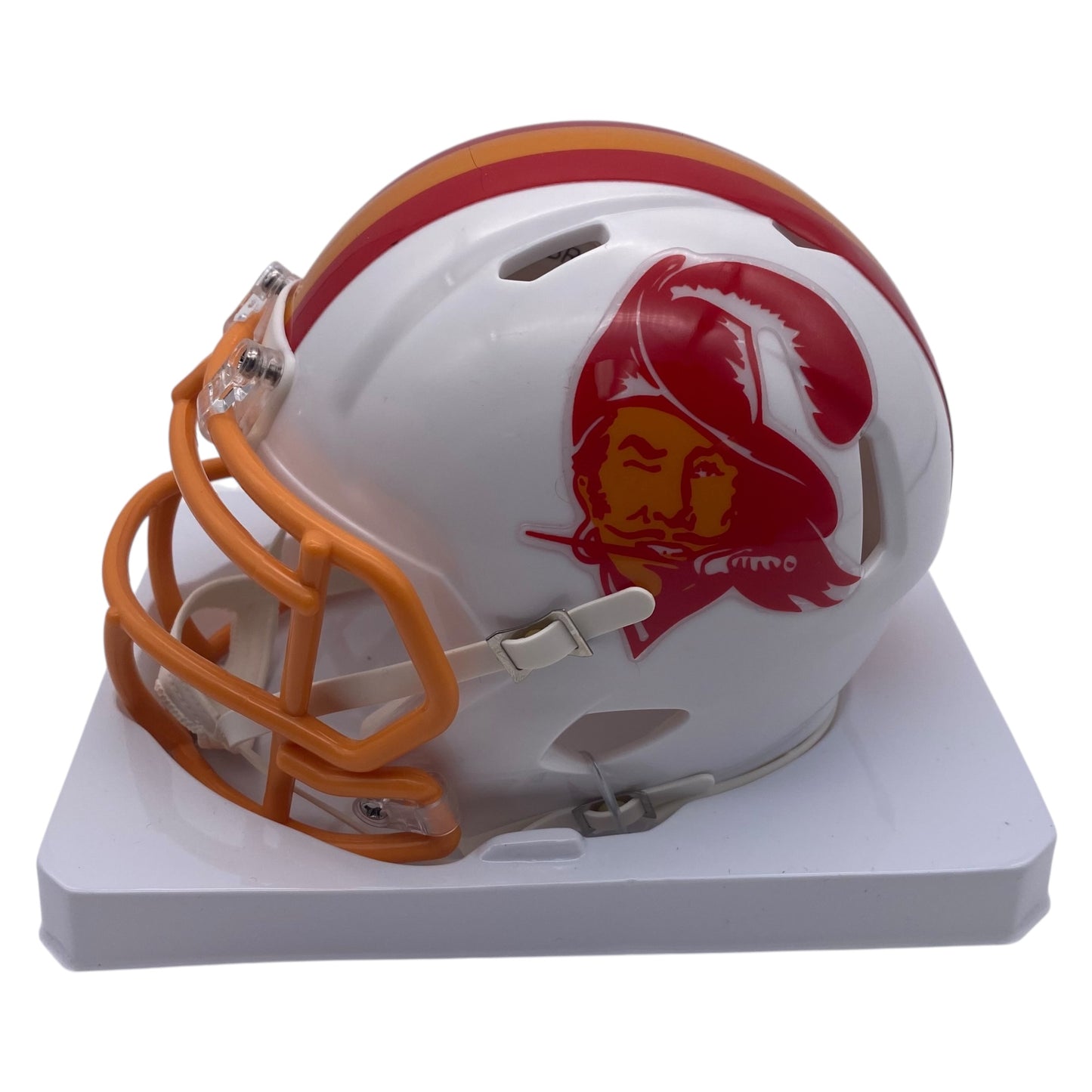 Mike Alstott Signed Tampa Bay Buccaneers 50th Anniversary Alternate Speed Mini Helmet