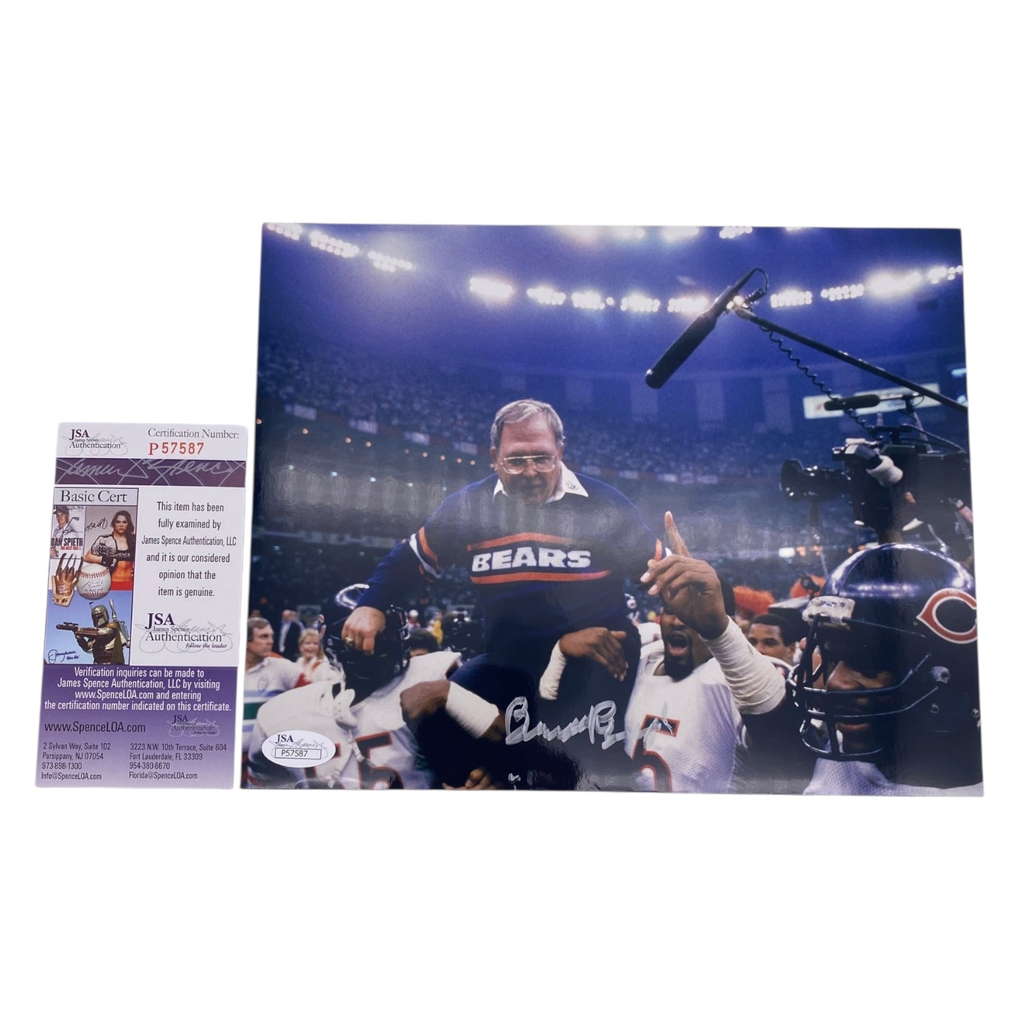 Coach Buddy Ryan Signed Chicago Bears 8x10 Photo