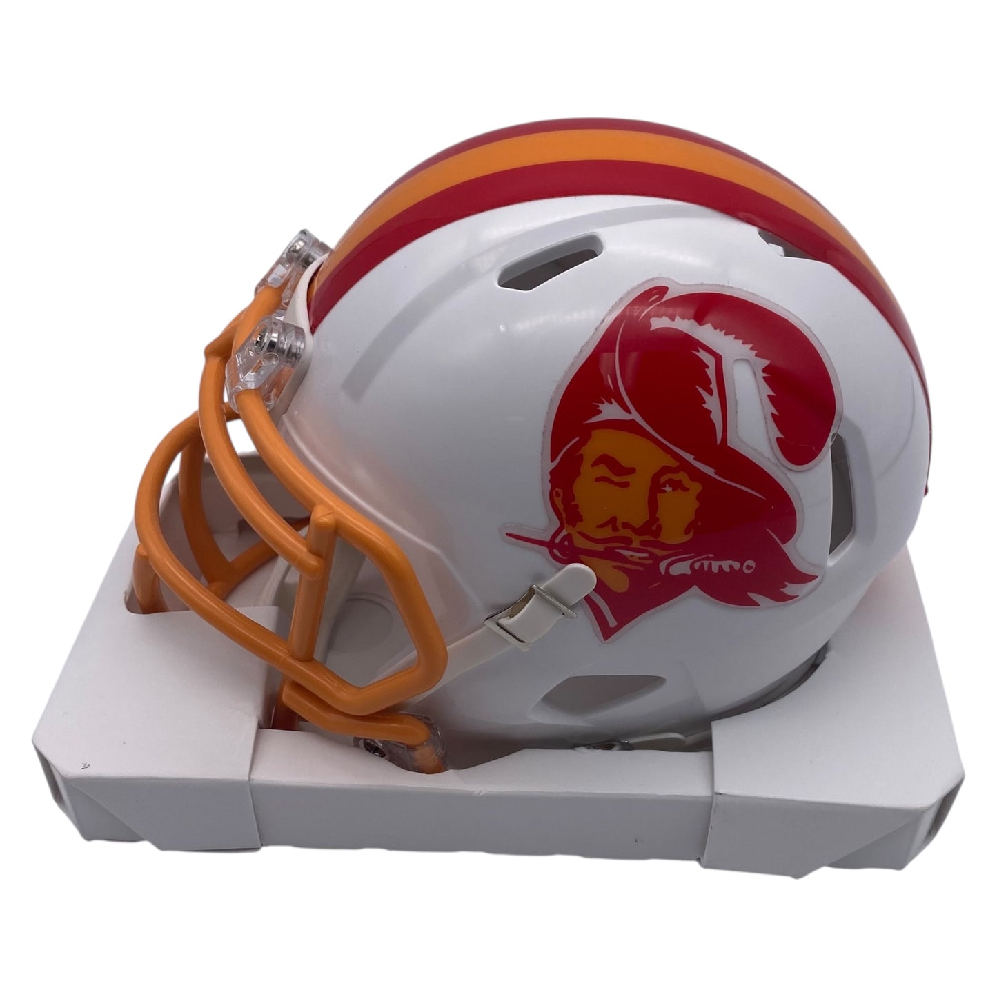 John Lynch Signed Tampa Bay Buccaneers 50th Anniversary Alternate Speed Mini Helmet