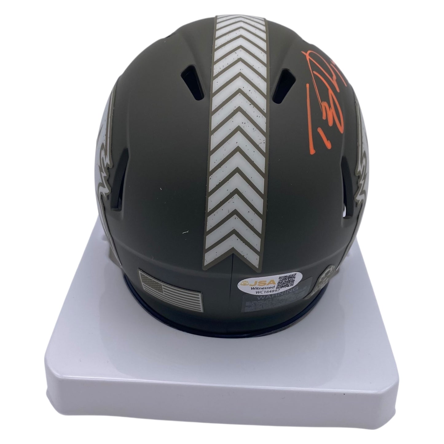 Tez Johnson Signed Tampa Bay Buccaneers 2022 Salute to Service Alternate Mini Helmet