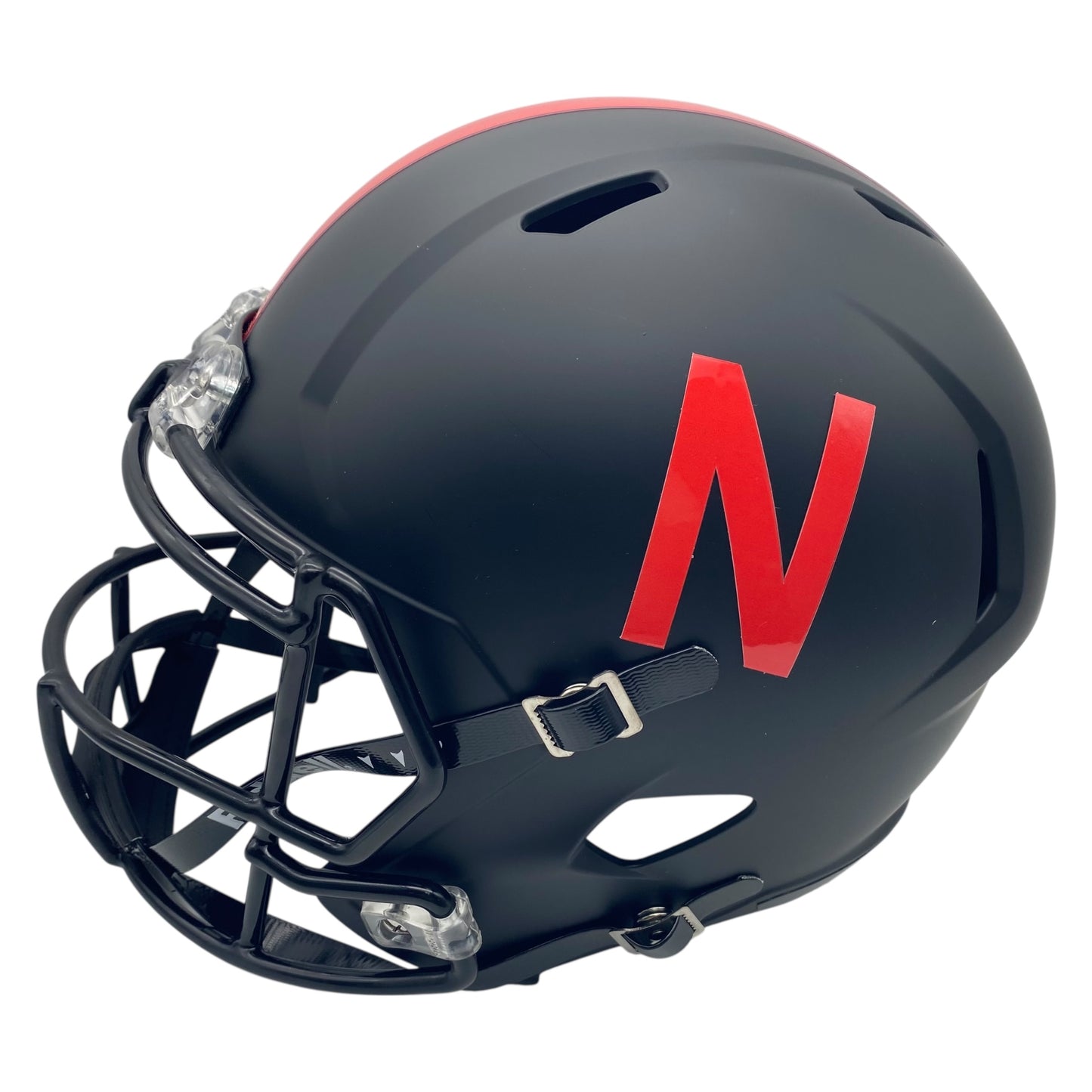 Ndamukong Suh Signed Nebraska Cornhuskers Black Alternate Speed Full Size Replica Helmet