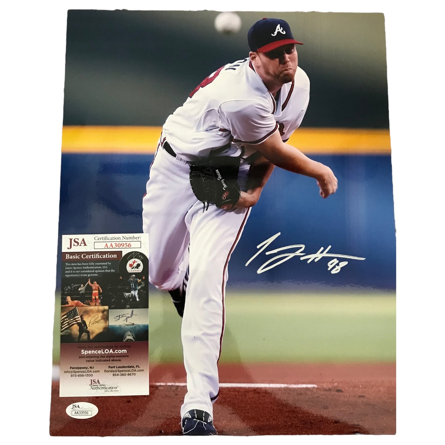 Tommy Hanson Signed Atlanta Braves 11x14 Photo