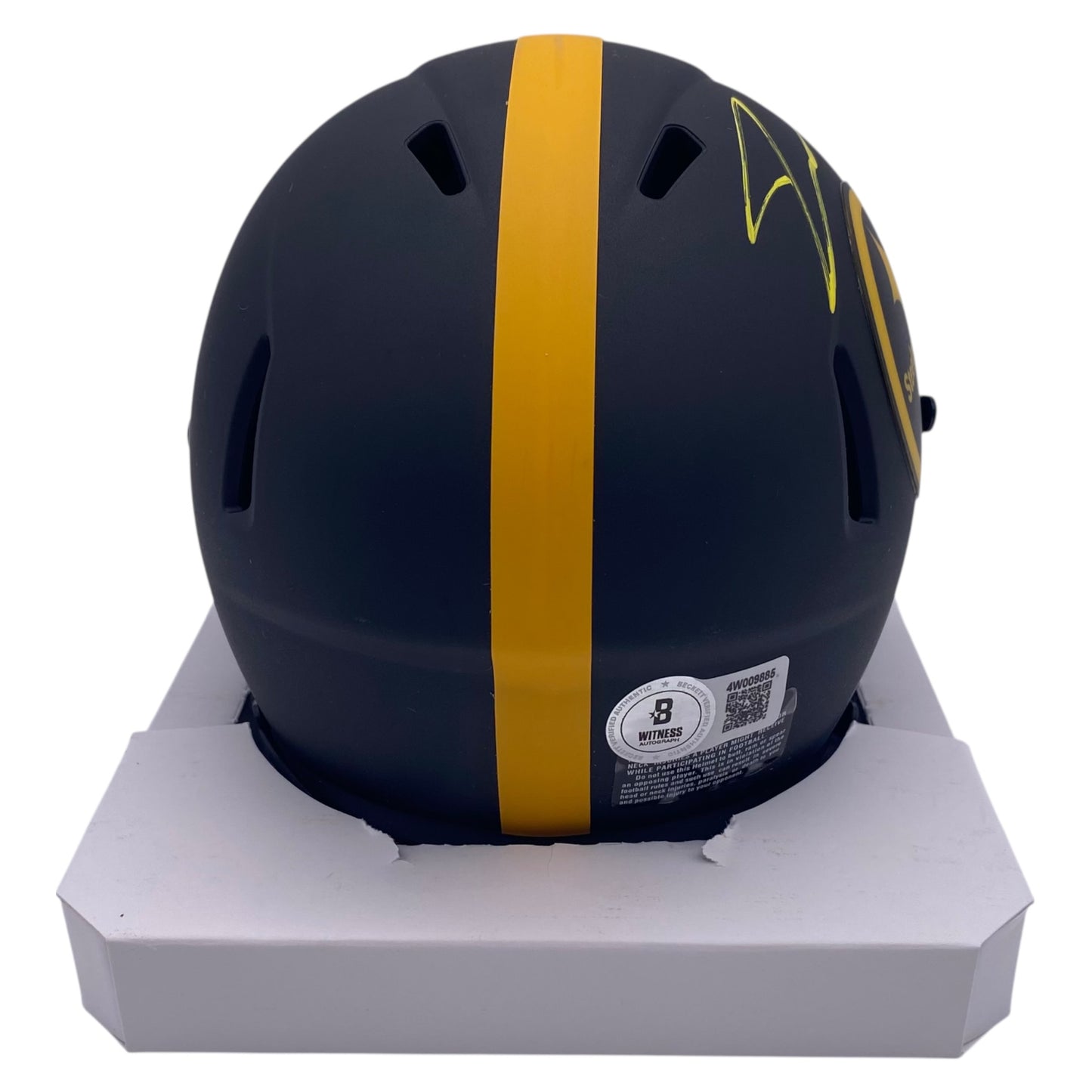 Jaylen Warren signed Pittsburgh Steelers Eclipse Alternate Speed Mini Helmet