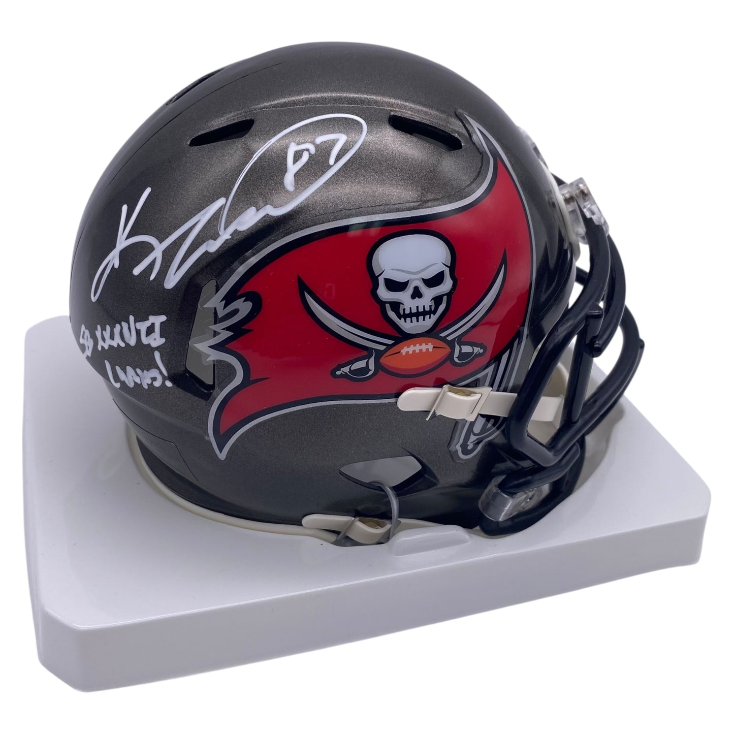 Keenan McCardell Signed Tampa Bay Buccaneers Mini Speed Football Helmet