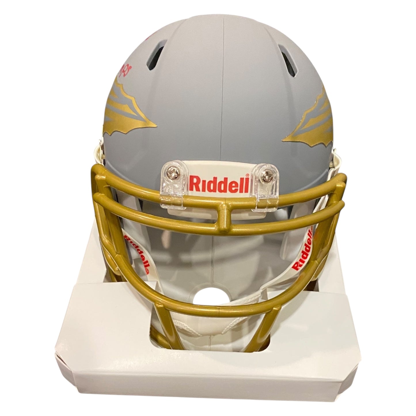 Peter Warrick 99 National Champions Signed Florida State Seminoles Slate Mini Football Helmet