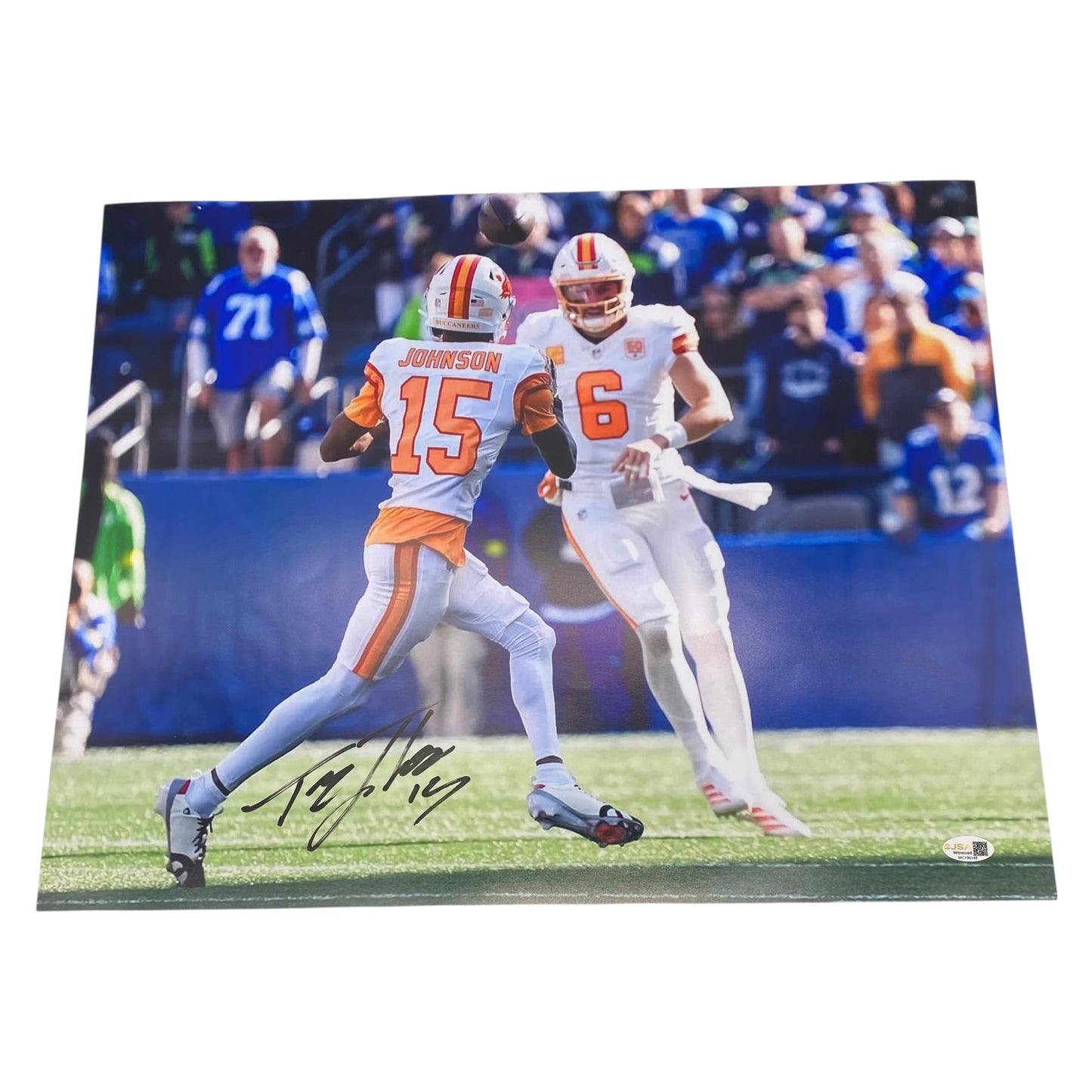 Tez Johnson Signed Tampa Bay Buccaneers 16x20 Photo