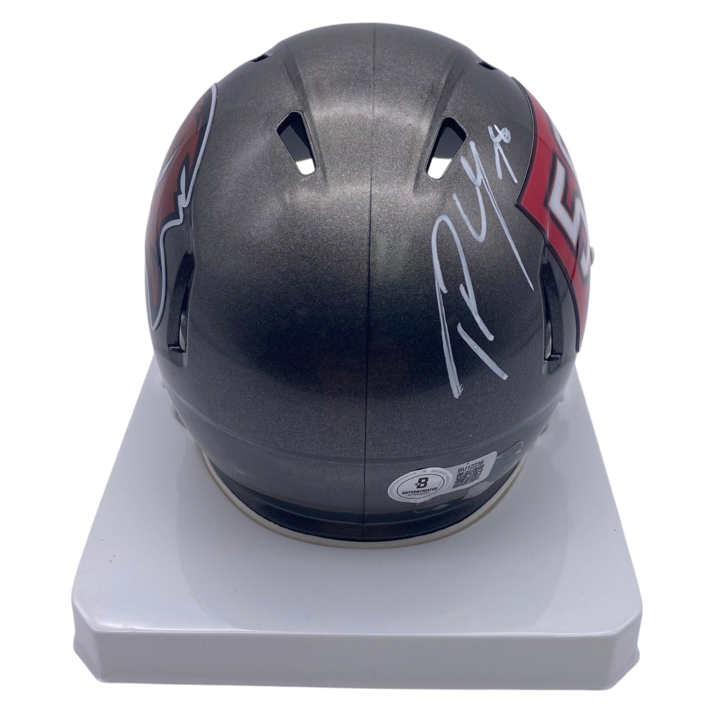 Tristan Wirfs Signed Tampa Bay Buccaneers 50th Anniversary Alternate Speed Mini Helmet