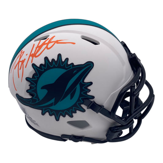 Brian Hartline Signed Miami Dolphins Lunar Eclipse Alternate Speed Mini Helmet