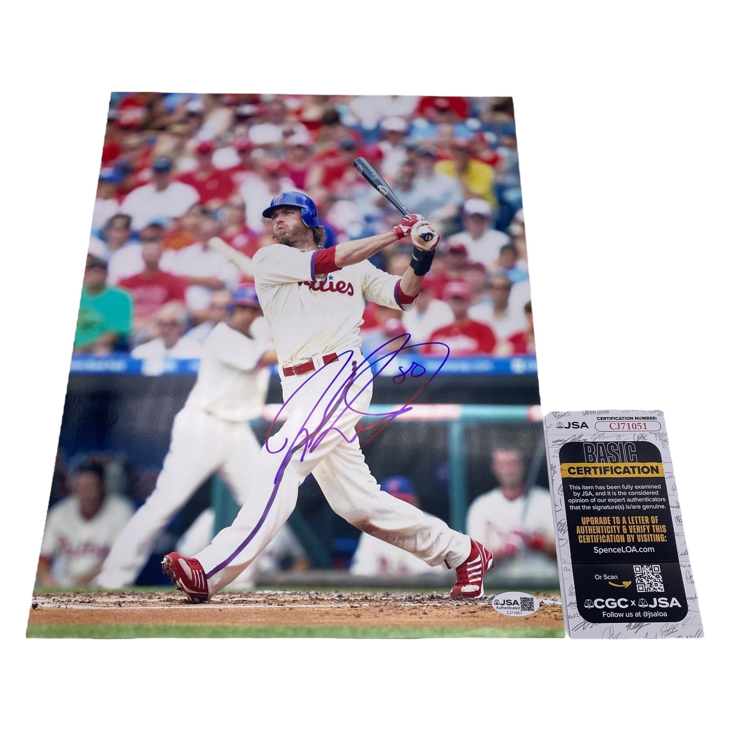 Jayson Werth Signed Philadelphia Phillies 11x14 Photo