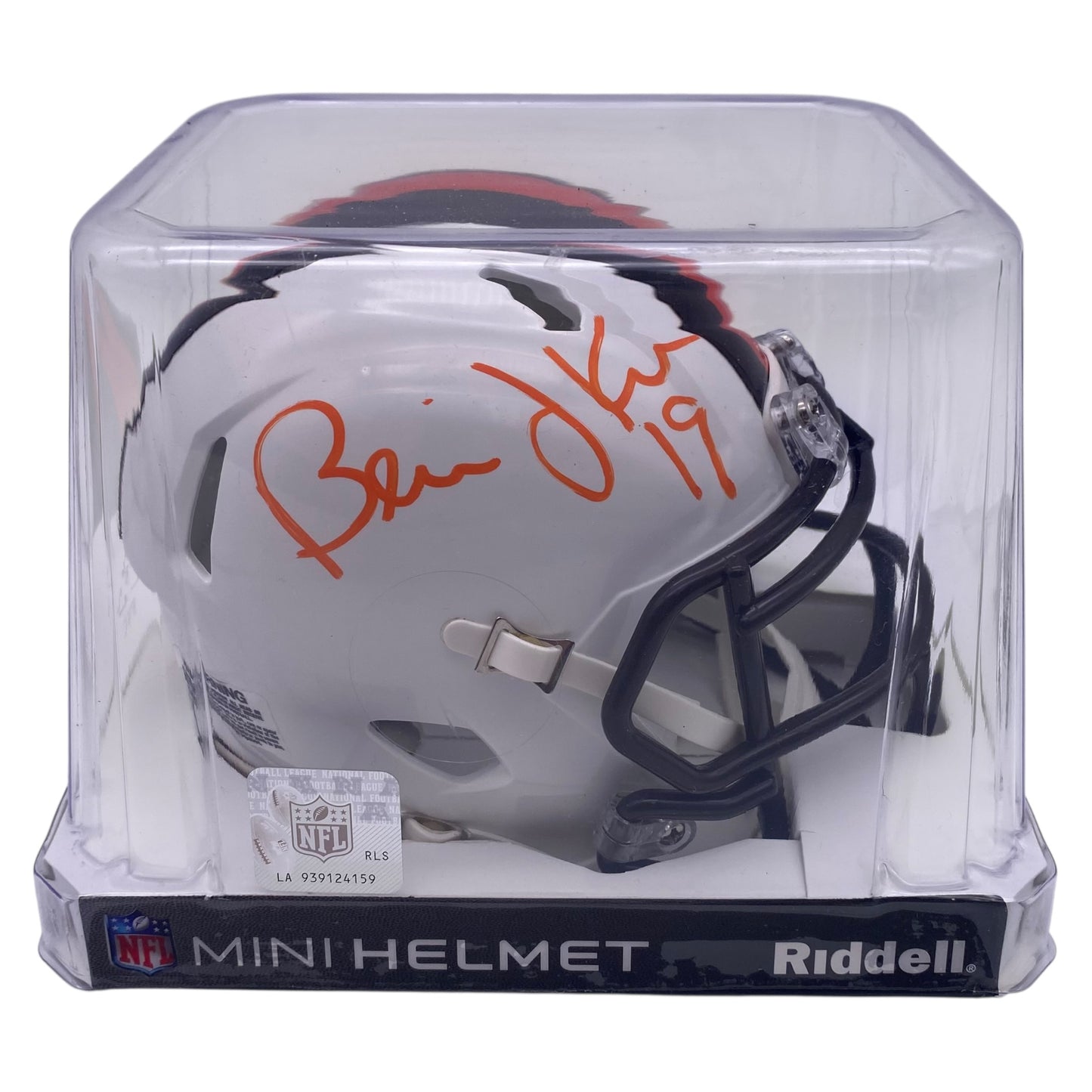 Bernie Kosar signed Cleveland Browns White Alternate Mini Helmet