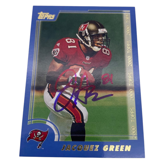 Jacquez Green Signed Tampa Bay Bucs Trading Card