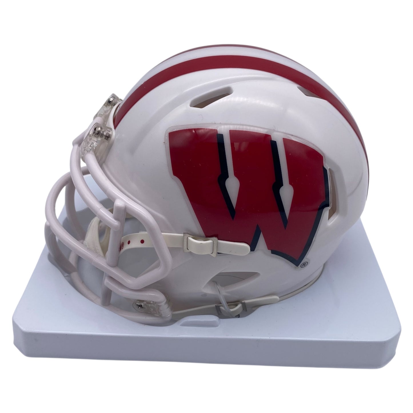 Jonathan Taylor Signed Wisconsin Badgers All White Alternate Mini Helmet