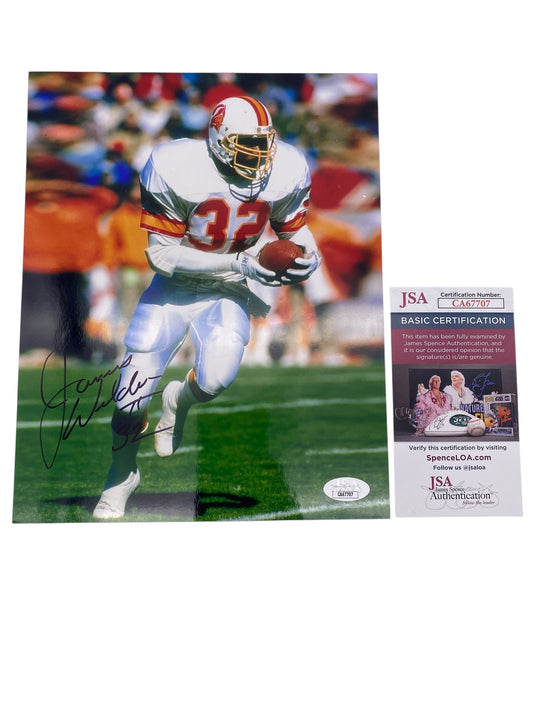 James Wilder Signed Tampa Bay Buccaneers 8x10 Photo