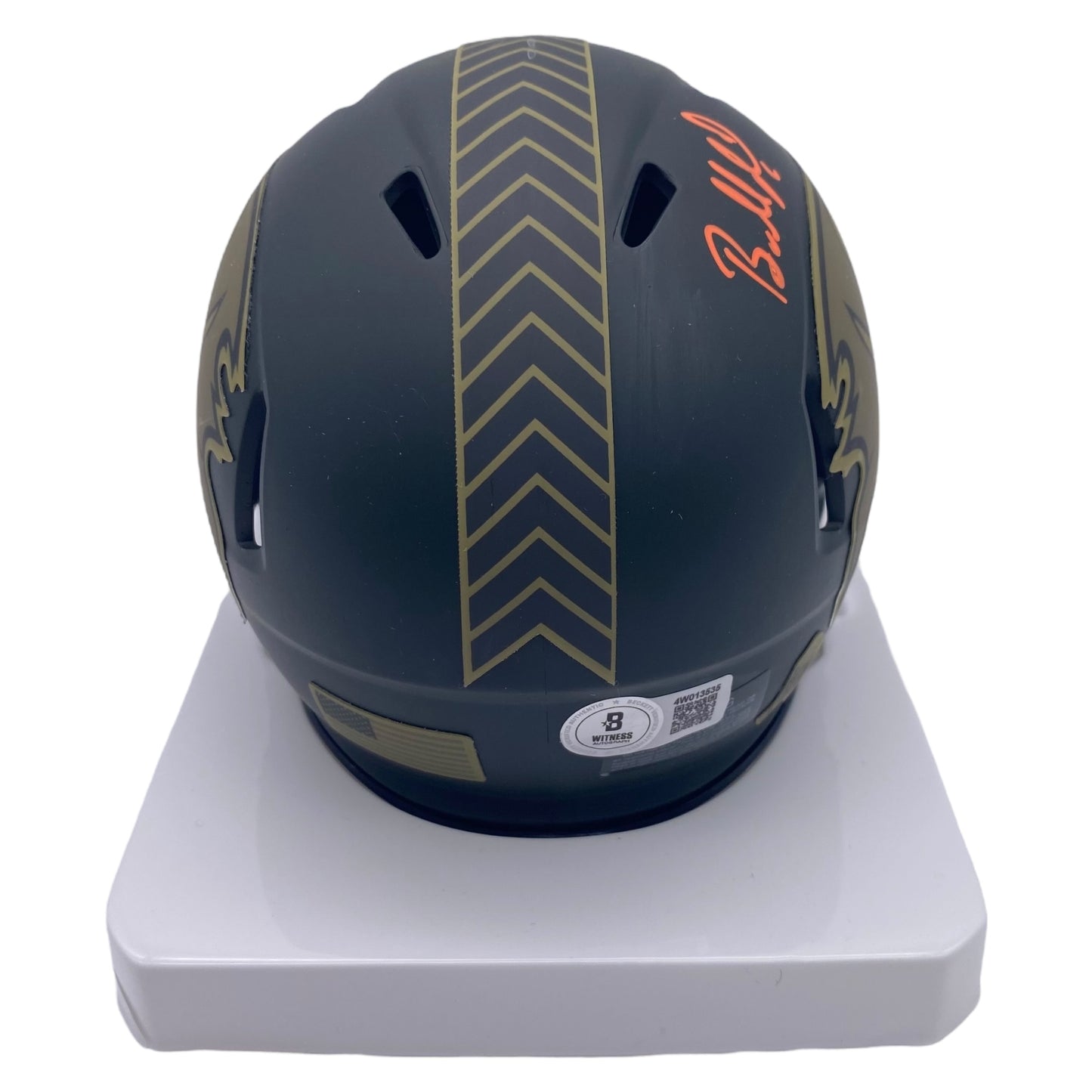 Baker Mayfield Signed Tampa Bay Buccaneers 2025 Salute To Service Alternate Speed Mini Helmet