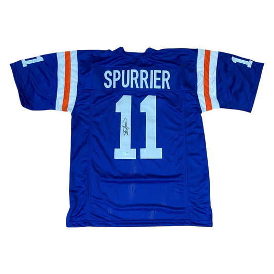 Steve Spurrier Signed #11 Stitched Jersey Florida Gators Style Blue