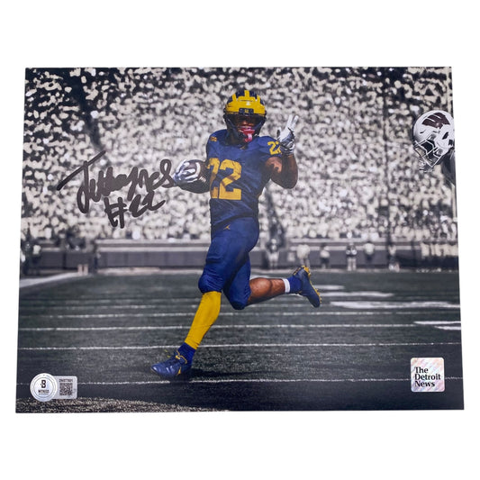 Justice Haynes Signed Michigan Wolverines 8x10 Photo