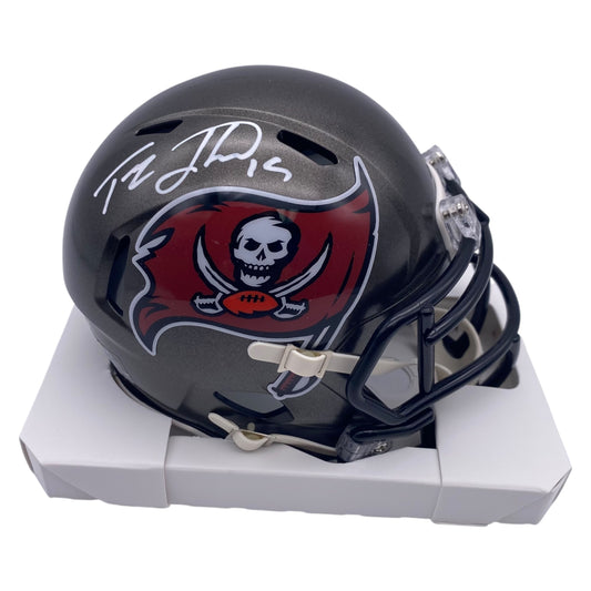 Tez Johnson Signed Tampa Bay Buccaneers Mini Helmet