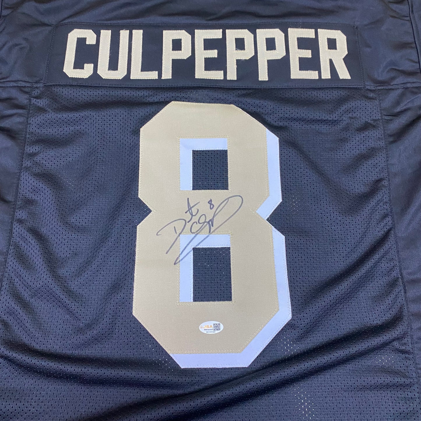 Daunte Culpepper signed Black #8 stitched jersey - UCF Knights QB