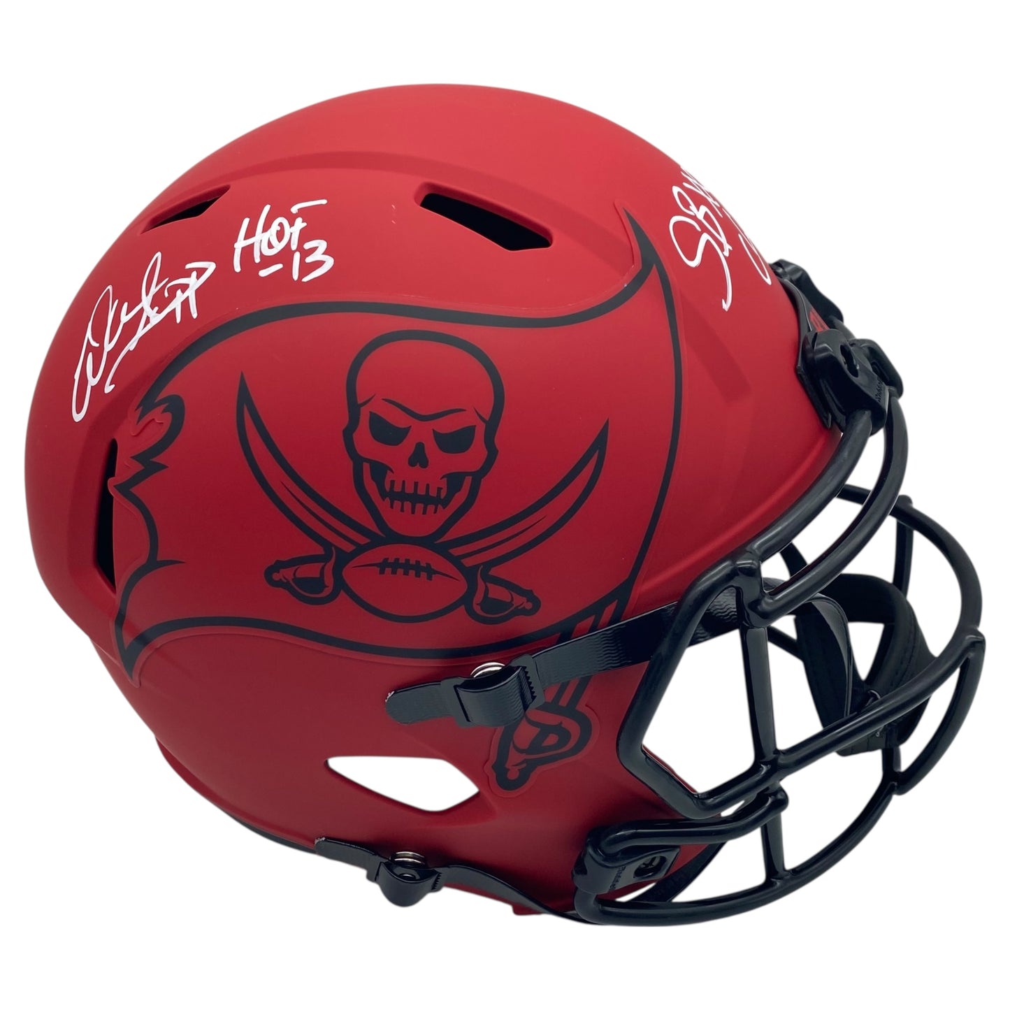 Warren Sapp Signed Tampa Bay Buccaneers Rave Alternate Full Size Replica Helmet