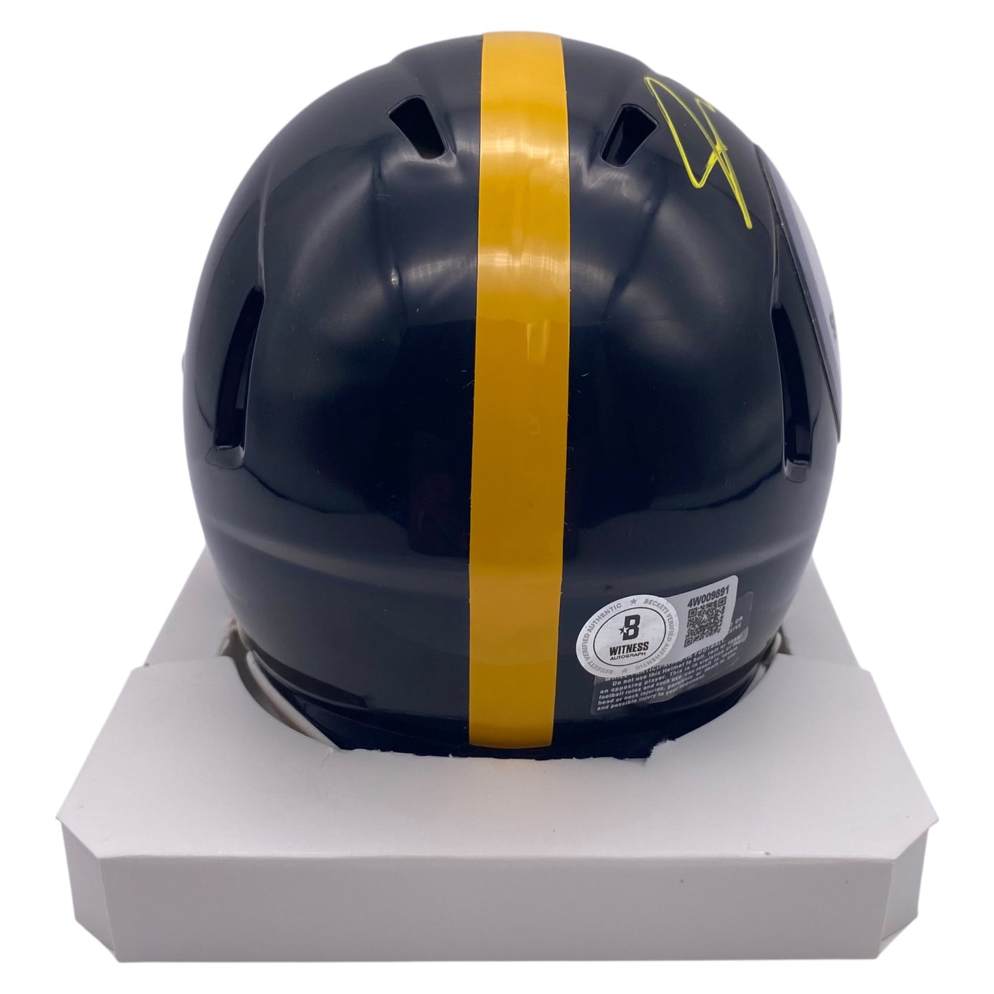 Jaylen Warren signed Pittsburgh Steelers Speed Mini Helmet