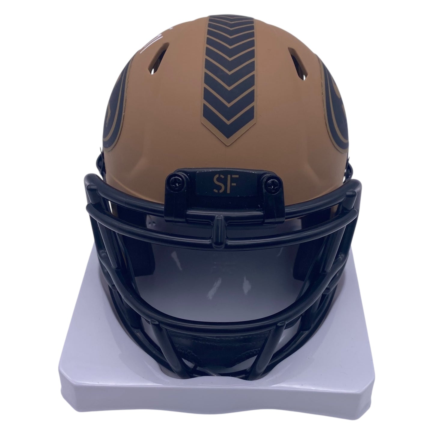 Trent Williams Signed San Francisco 49ers Salute to Service Alternate Speed Mini Helmet