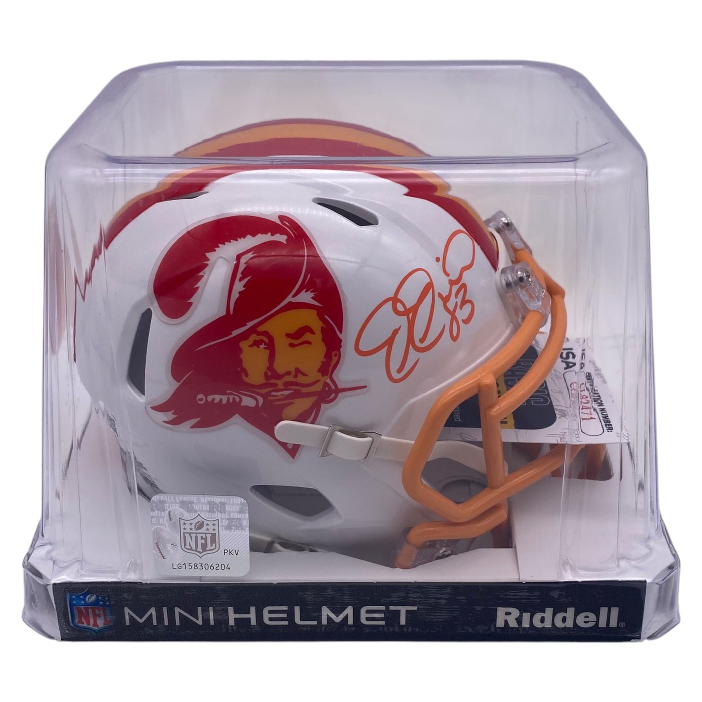 Joe Jurevicius Signed Tampa Bay Buccaneers 76-96 Mini Helmet