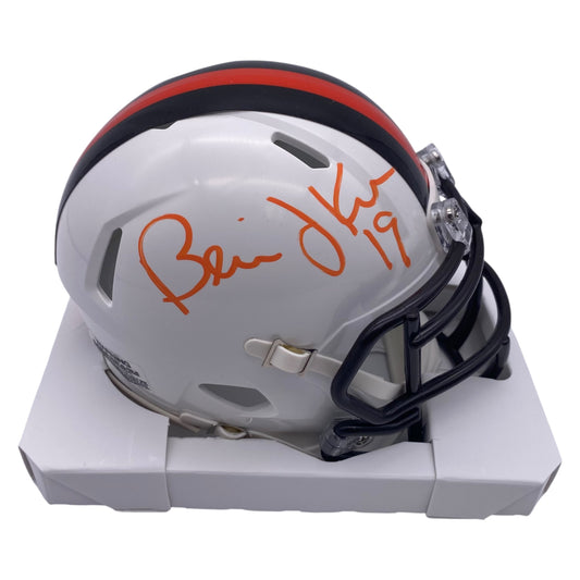 Bernie Kosar signed Cleveland Browns White Alternate Mini Helmet