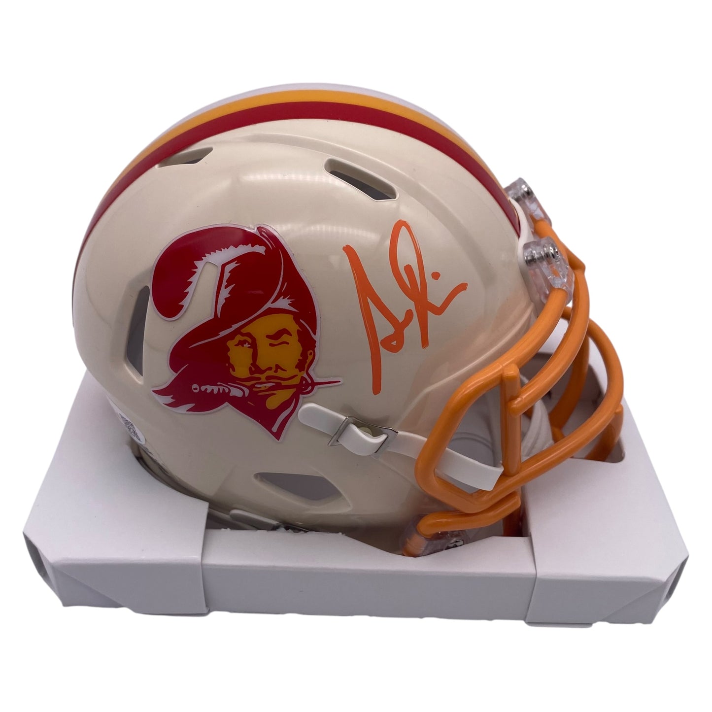 Simeon Rice Signed Tampa Bay Buccaneers Retro Alternate Speed Mini Helmet