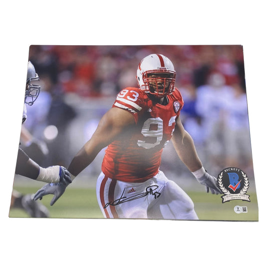 Ndamukong Suh Signed Nebraska Cornhuskers 16x20 Photo