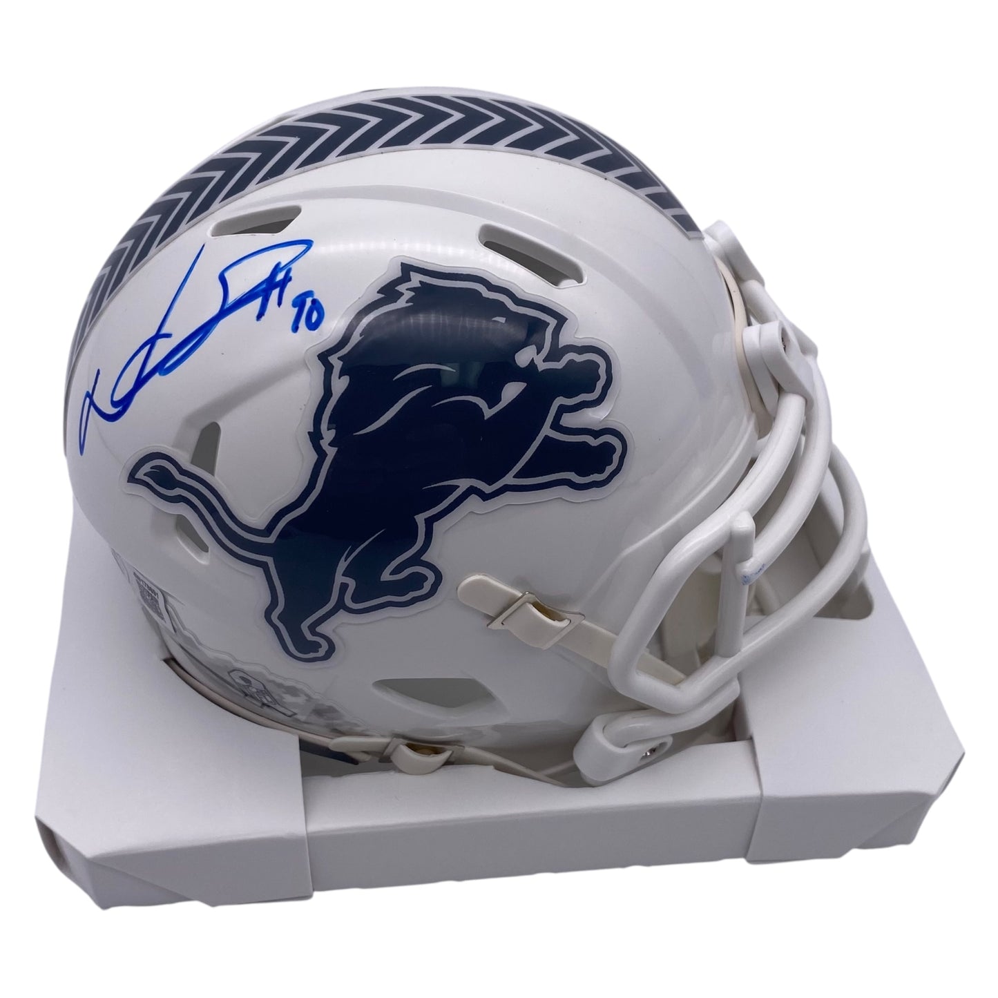 Ndamukong Suh Signed Detroit Lions Salute to Service 2024 Alternate Speed Mini Helmet