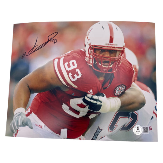 Ndamukong Suh Signed Nebraska Cornhuskers 8x10 Photo