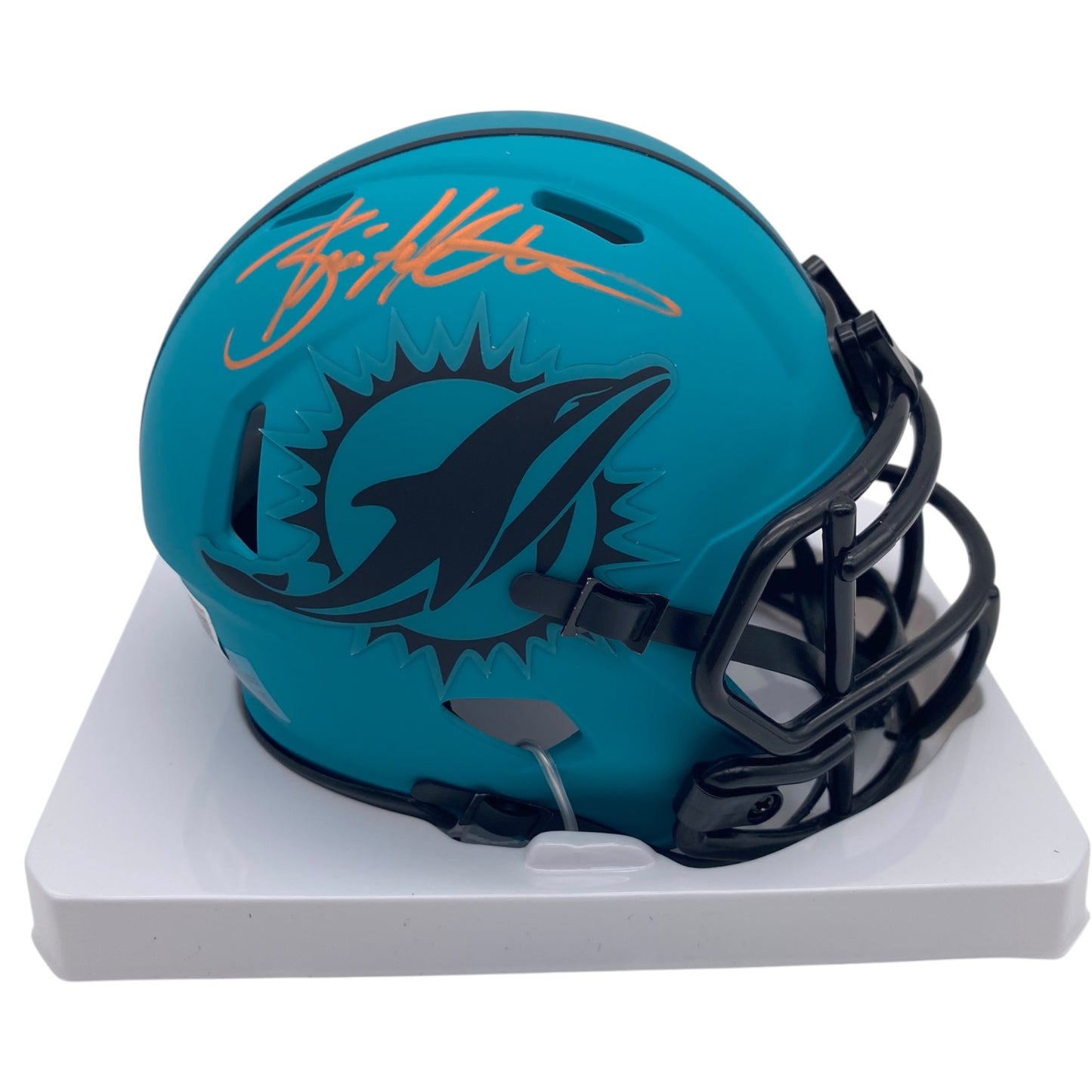 Brian Hartline Signed Miami Dolphins Rave Alternate Speed Mini Helmet