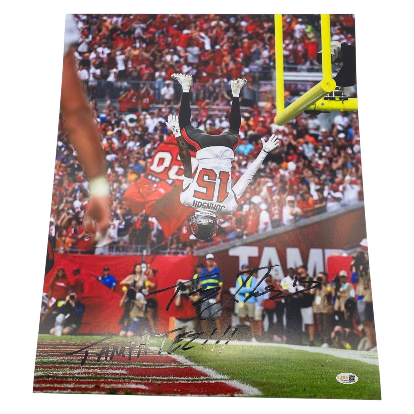 Tez Johnson Signed Tampa Bay Buccaneers 16x20 Photo