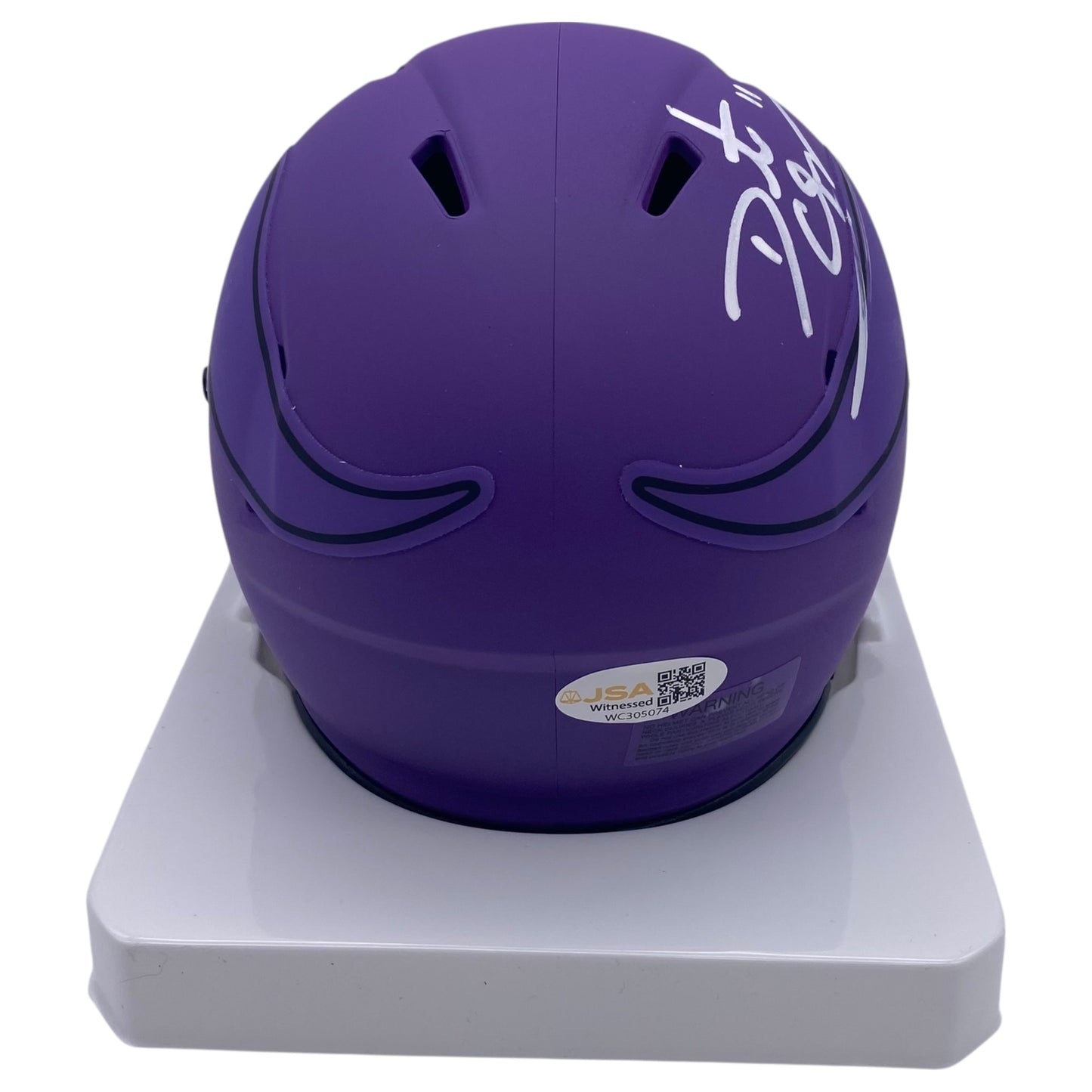 Daunte Culpepper Signed Minnesota Vikings Rave Alternate Speed Mini Helmet