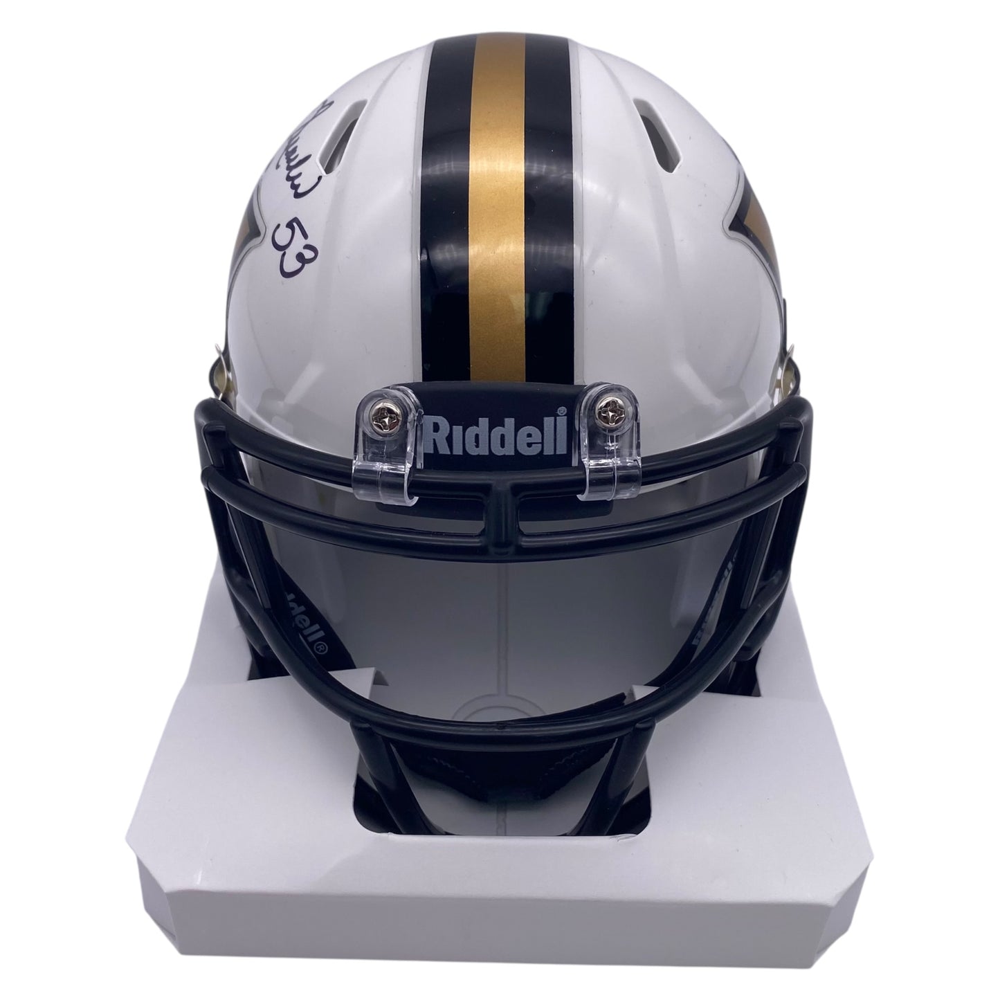 Shelton Quarles Signed Vanderbilt Commodores Mini Speed Football Helmet