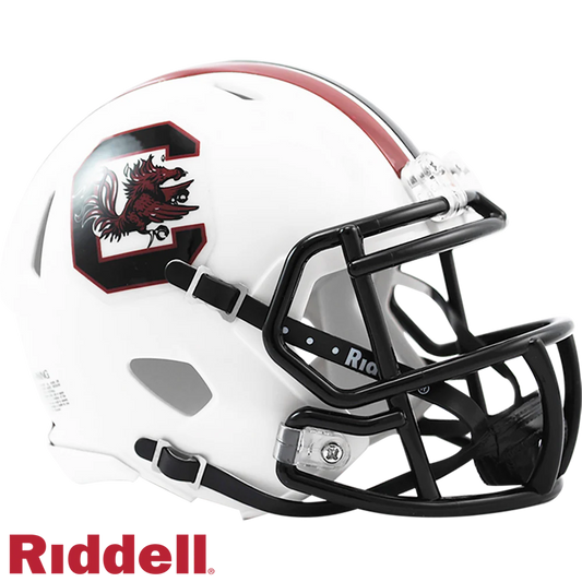 Steve Spurrier Signed South Carolina Gamecocks White Mini Football Helmet