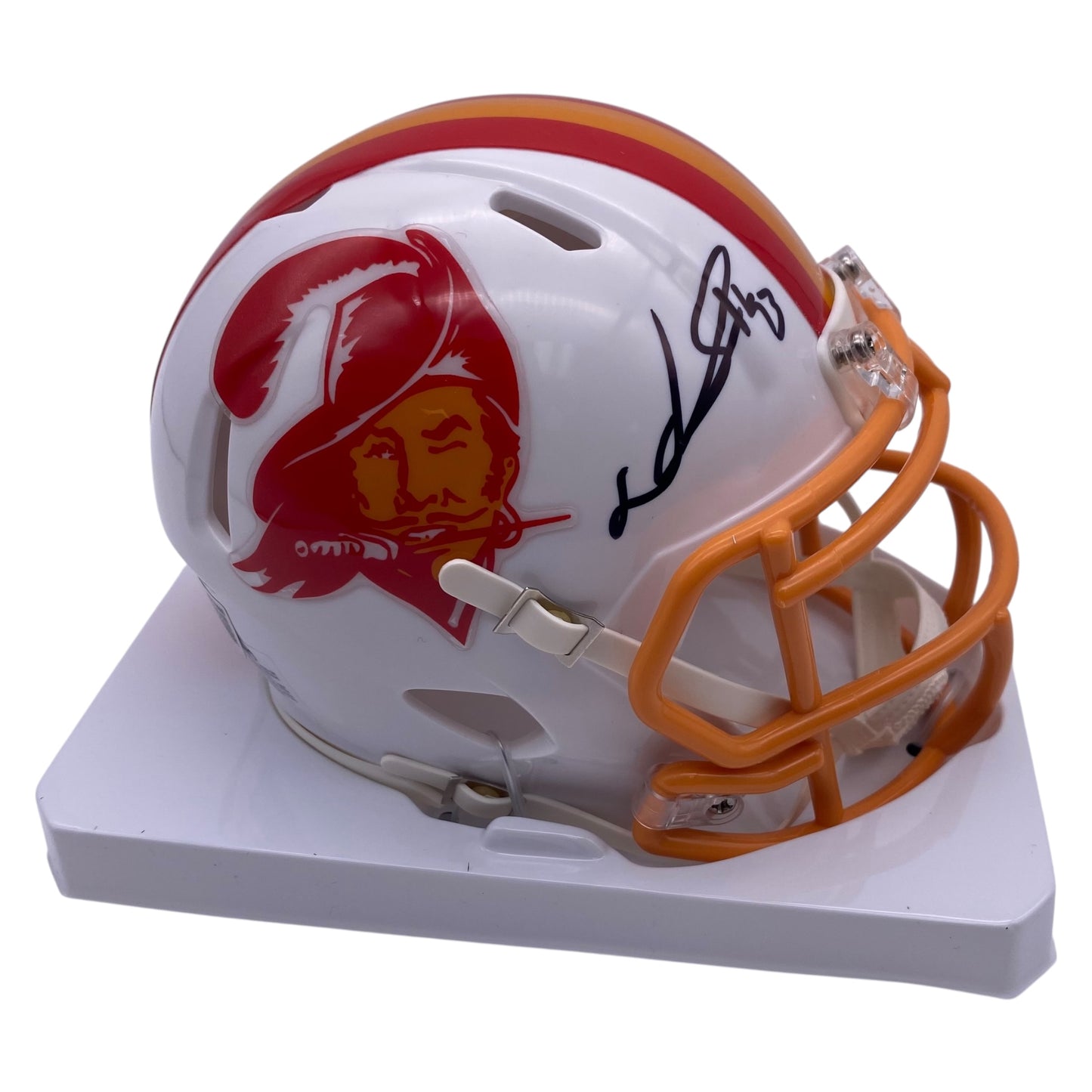 Ndamukong Suh Signed Tampa Bay Buccaneers Creamsicle Throwback Speed Mini Helmet