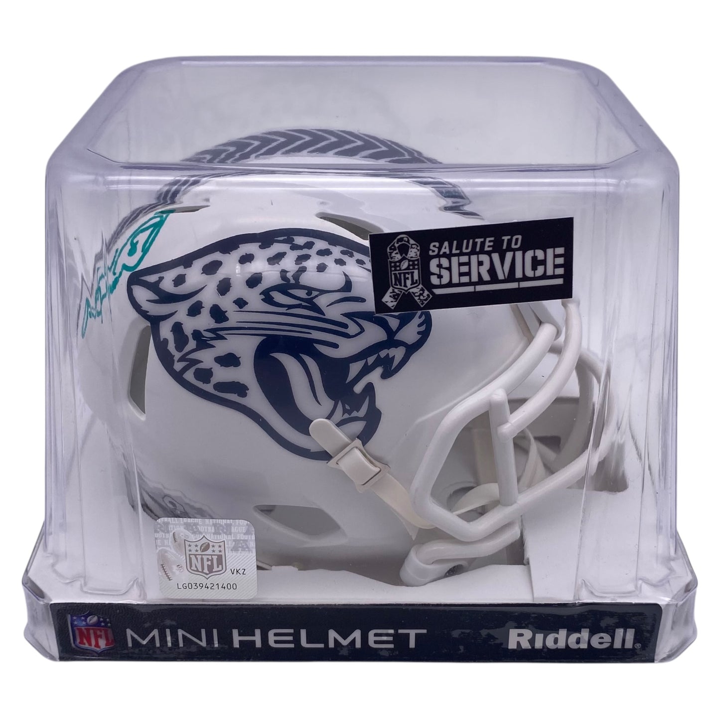 Keenan McCardell Signed Jacksonville Jaguars 2024 Salute To Service Alternate Mini Speed Football Helmet