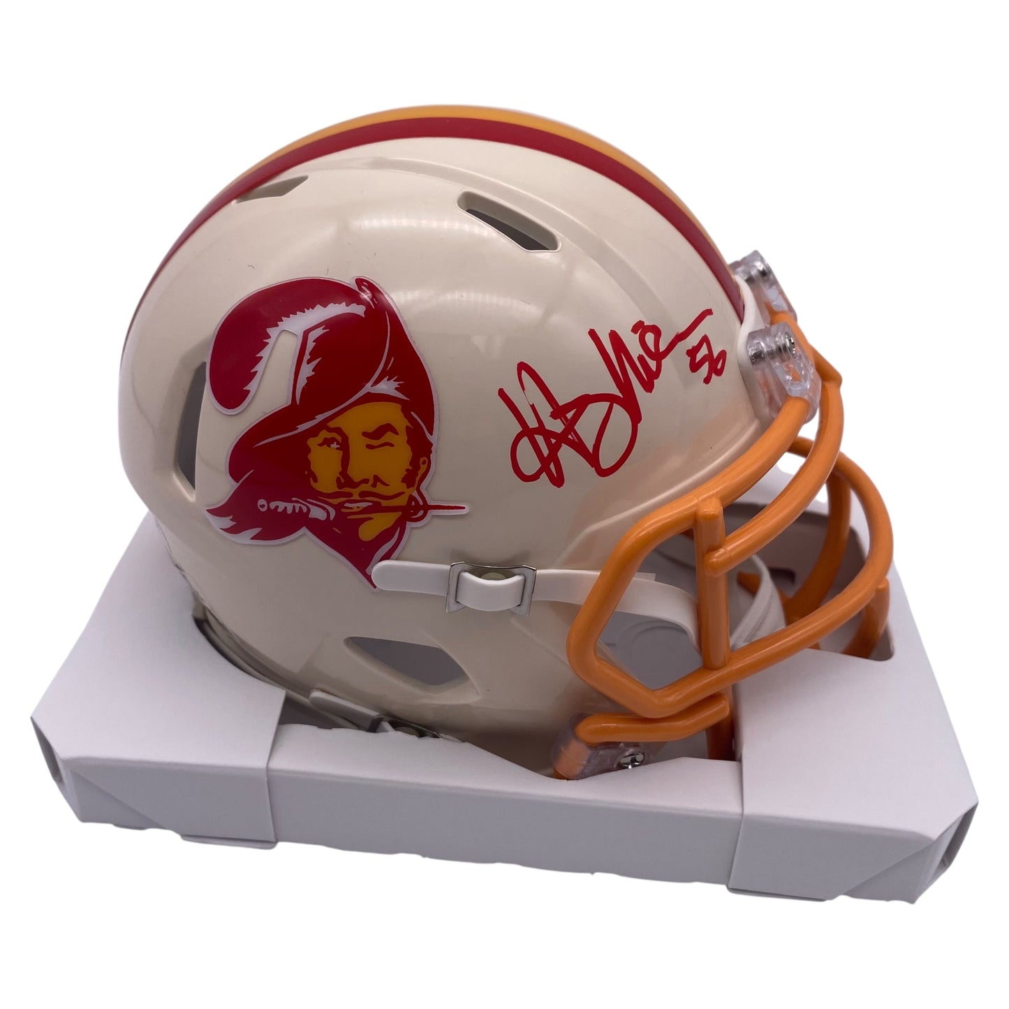 Hardy Nickerson Signed Tampa Bay Buccaneers Retro Alternate Mini Speed Football Helmet