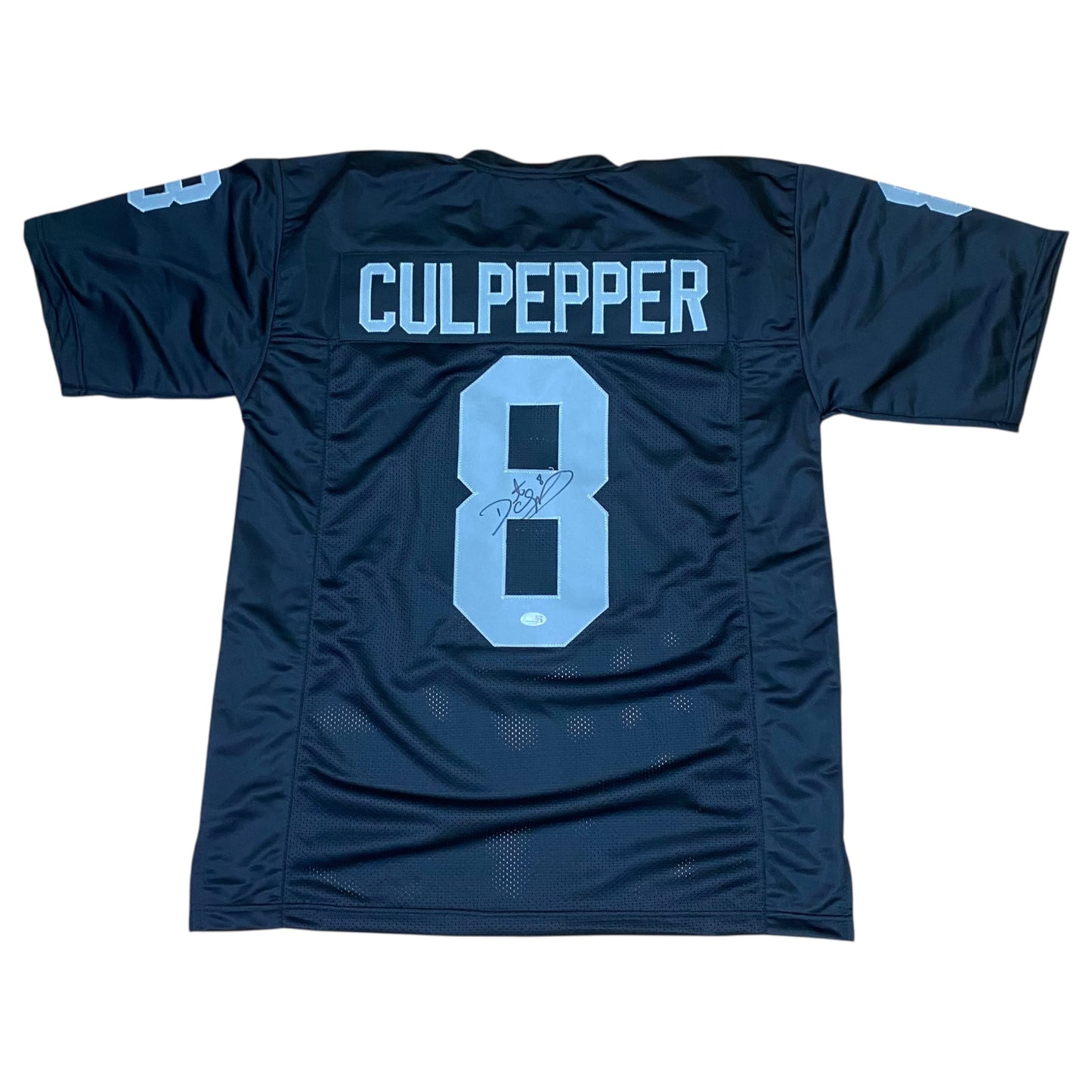 Daunte Culpepper signed Black #8 stitched jersey - Las Vegas Raiders QB