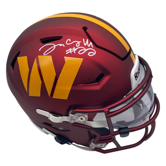 Jacory Croskey-Merritt Signed Washington Commanders MIDI Mid Size SpeedFlex Helmet