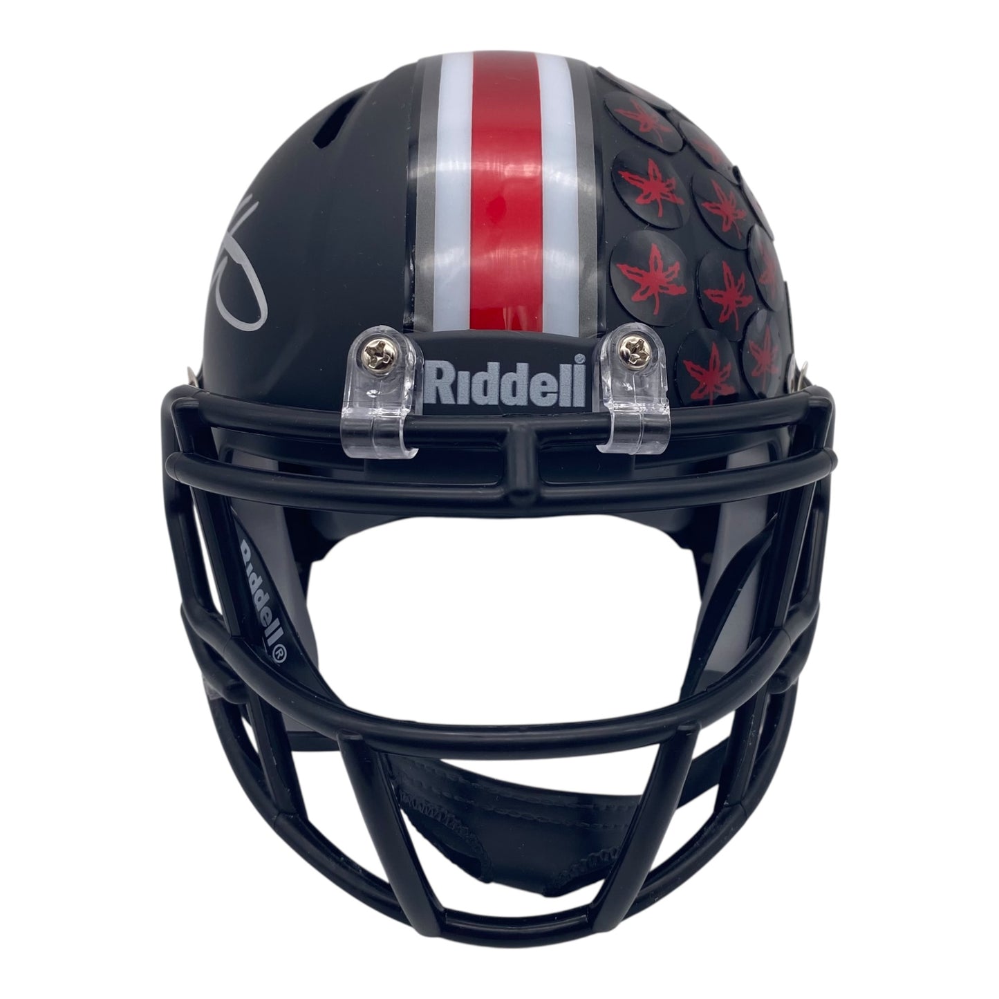 Brian Hartline Signed Ohio State Buckeyes Black Alternate Speed Mini Helmet