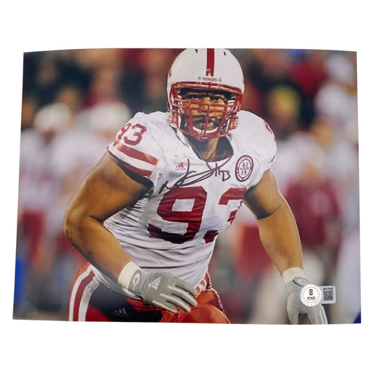 Ndamukong Suh Signed Nebraska Cornhuskers 8x10 Photo