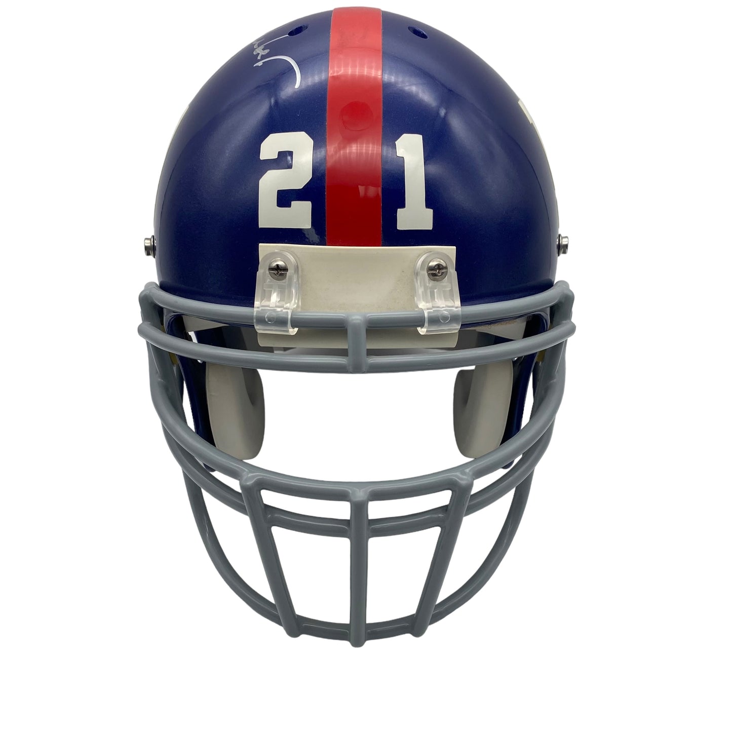Tiki Barber Signed New York Giants Full Size Authentic On Field Game Issue Style Helmet