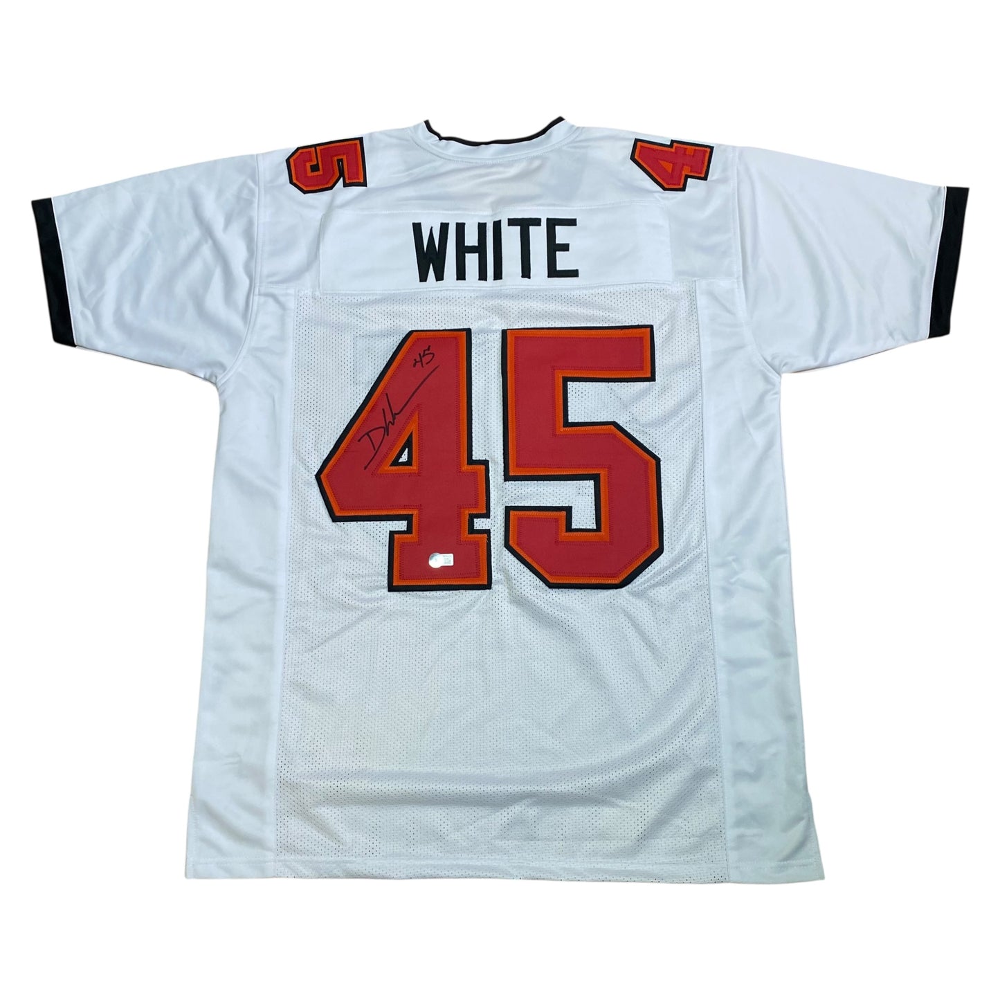 Devin White signed White #45 Stitched Jersey - Tampa Bay Buccaneers Style