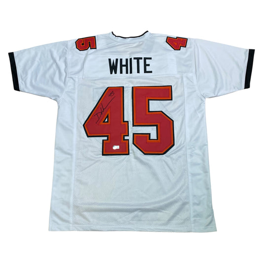 Devin White signed White #45 Stitched Jersey - Tampa Bay Buccaneers Style