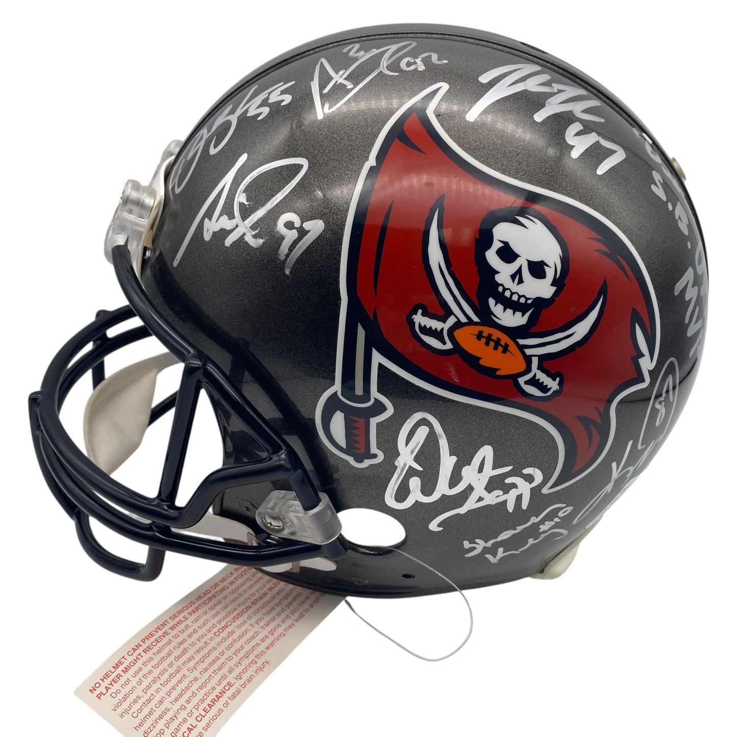 2002 Tampa Bay Buccaneers Full Size Authentic Super Bowl XXXVII Team Signed Helmet - 15 Autographs