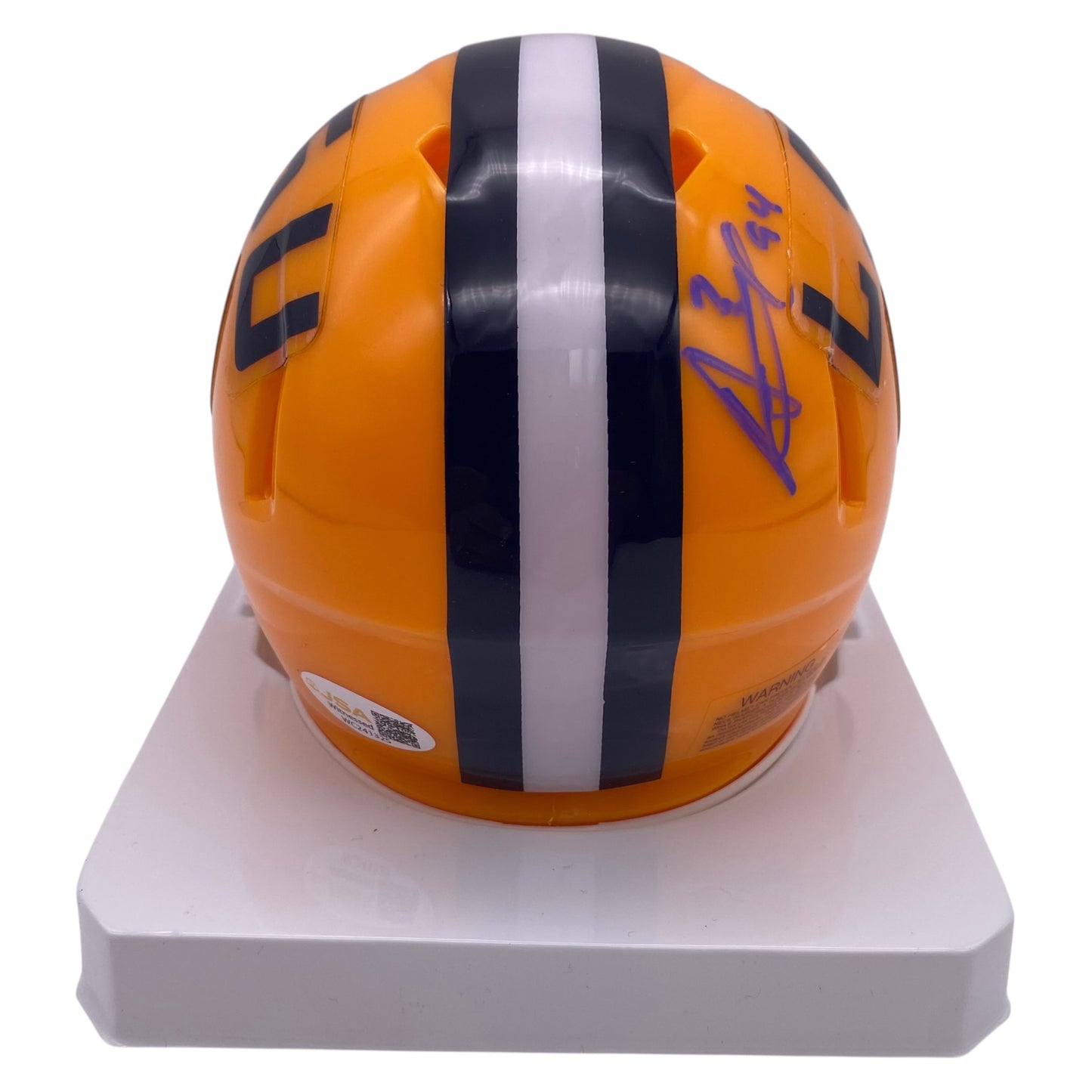 Anthony Booger McFarland Signed LSU Tigers Mini Speed Football Helmet