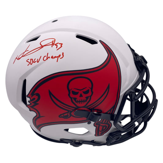 Ndamukong Suh Signed Tampa Bay Buccaneers Lunar Eclipse Alternate Speed Full Size Authentic Helmet